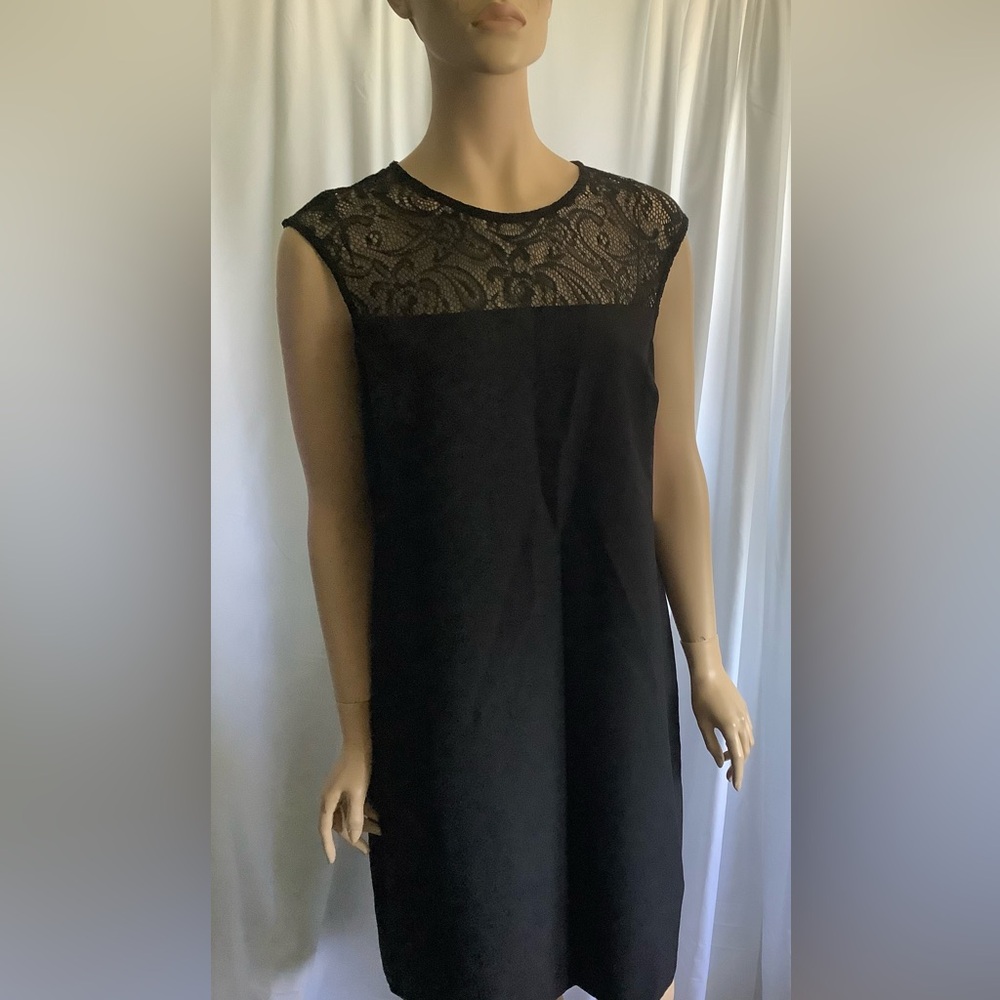 9 &Co Black Laced Top Size 12 Dress